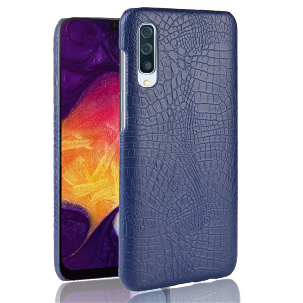 Leather Phone case For Samsung Galaxy A10 A20 A30 A40 A50 A60 A70 A80 A90 M10 M20 M30 A10E A20E Crocodile Skin hard Back Cover | Мобильные