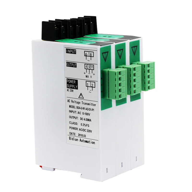 

AC Voltage Transducer Closed Loop Voltage Sensor AC0-1500V Voltage Transmitter DC24V Power Supply
