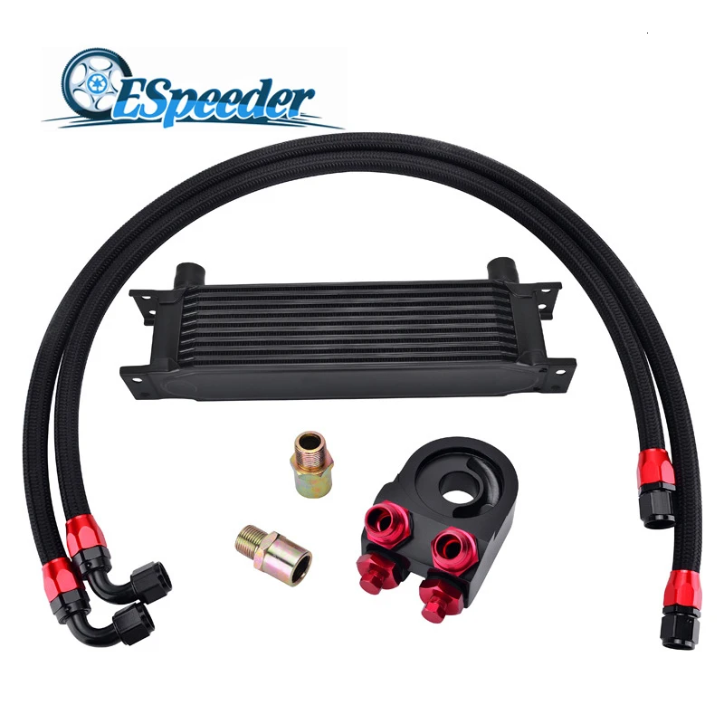 Маслоохладитель и шланг из нержавеющей стали 10 рядов| |