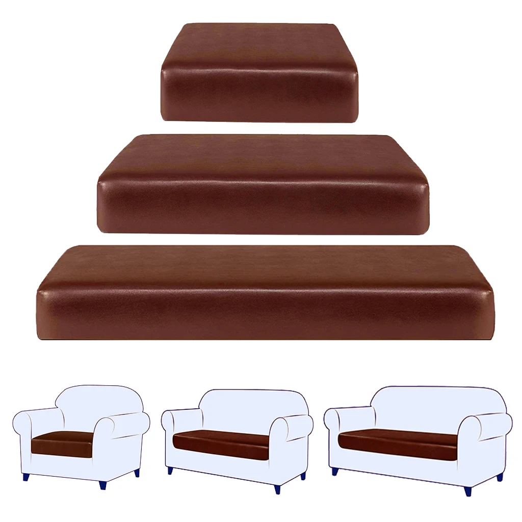 

PU Waterproof Sofa Cover Leather Sofa Cushion Slipcover Sofa Loveseat Couch Cover Elastic Seater Armchair Sofa Protector