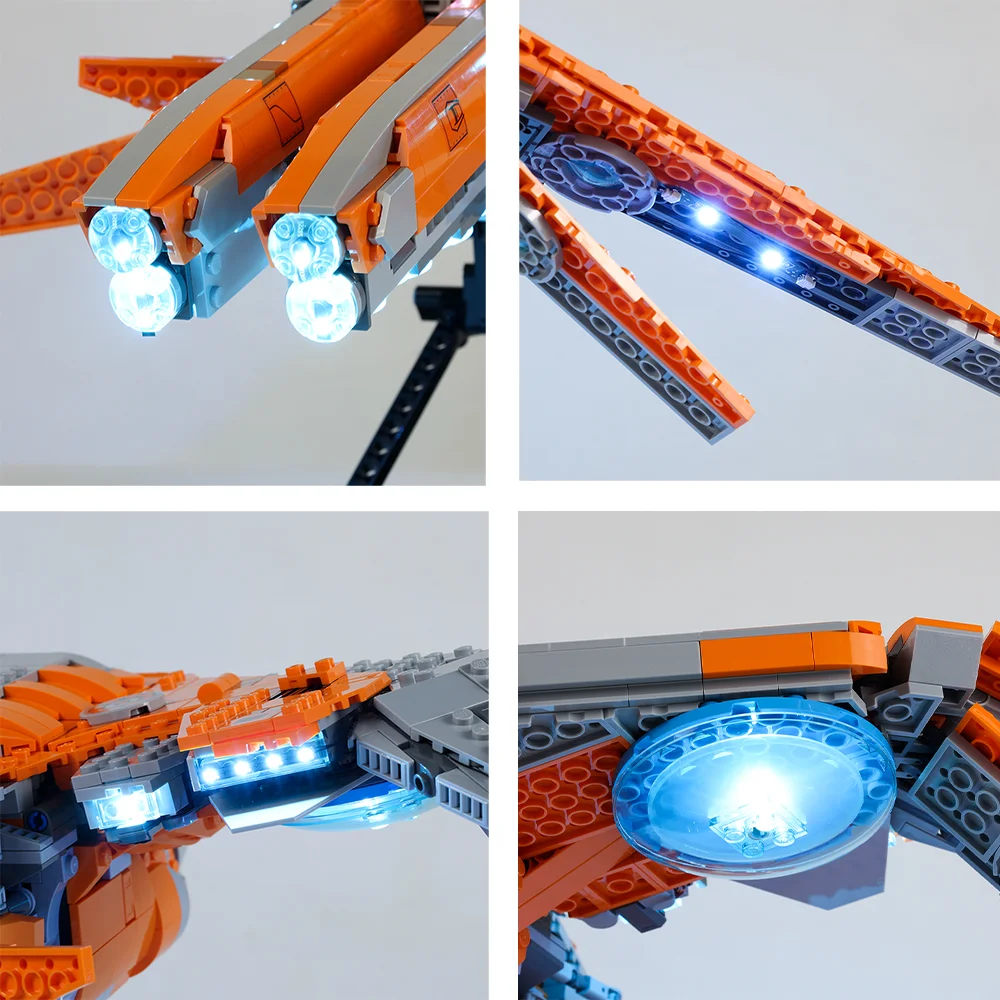 EASYLITE LED Light Set For 76193 Guardians Bricks Ship Toy Lighting Kit NOT Include Model | Blocks