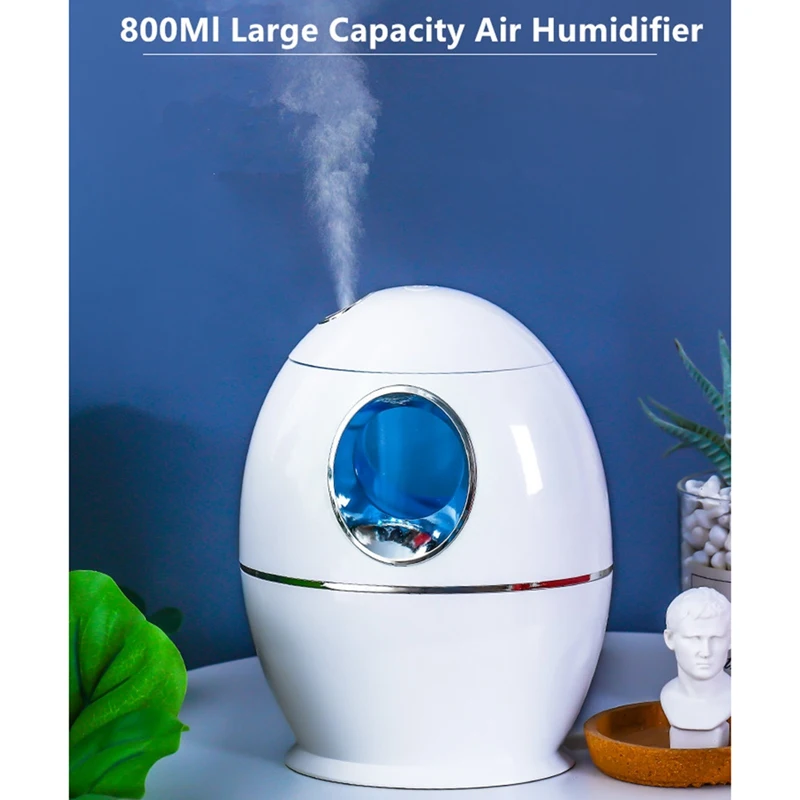 

800Ml Large Capacity Air Humidifier USB Aroma Ultrasonic Cool Water Mist Diffuser with LED Night Light for Office Home