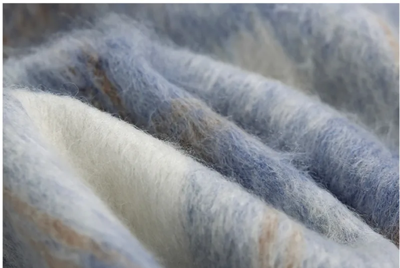 

IEFB Autumn Winter Thickened Plush Sweatshirts Men's Loose Trend Plaid Round Neck Casual Long Sleeve Base Pullover Tops 9Y5945