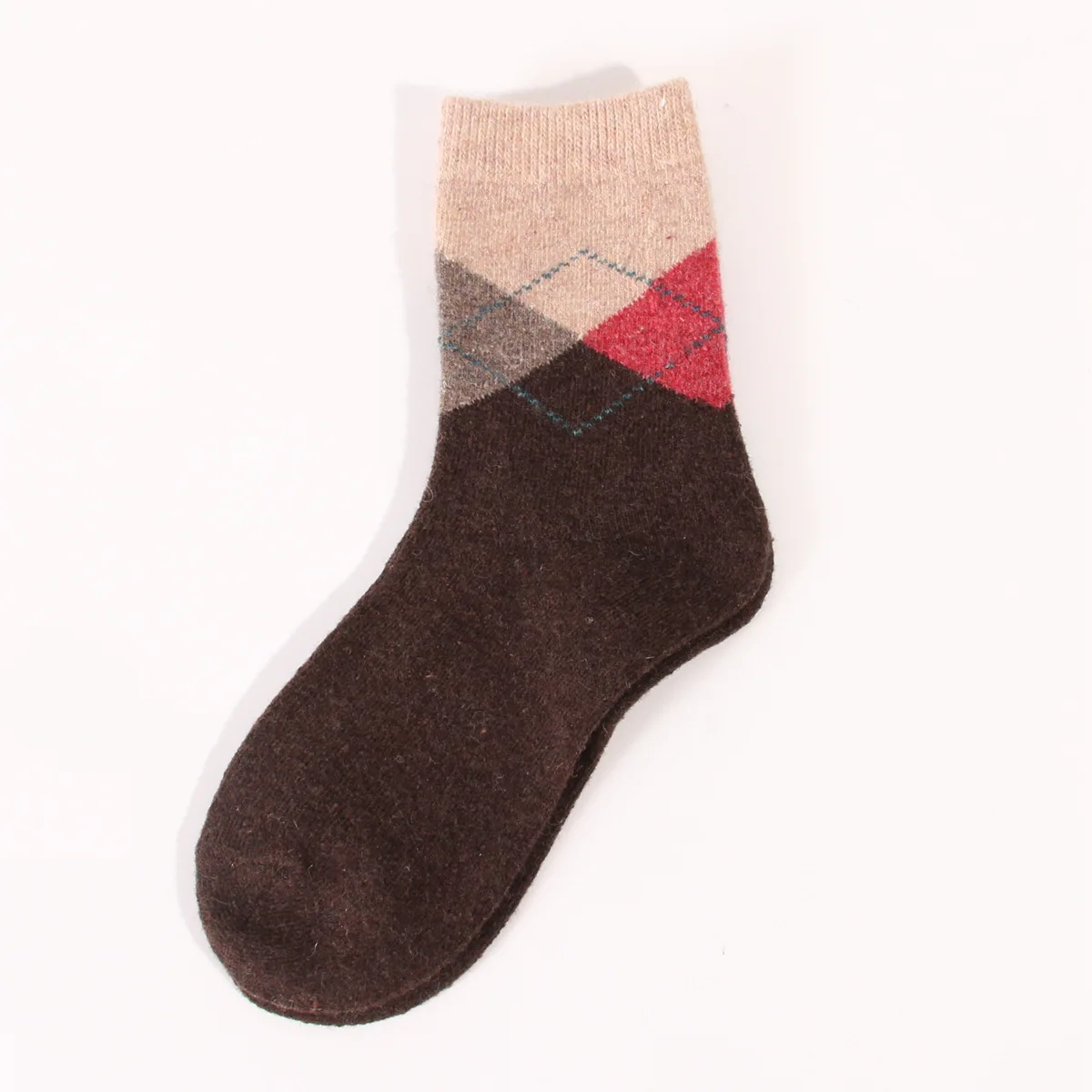 Women Wool Socks Winter Warm Thick Hiking Boot Thermal Cozy Plaid Casual Work Soft Crew Socks for Cold Weather 12 Pairs