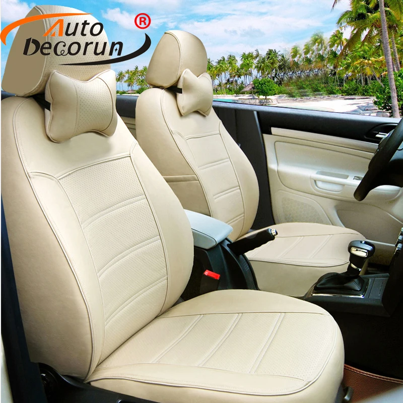 Чехлы AutoDecorun из искусственной кожи на сиденья для Mitsubishi outlander 2016 2017|leather seat covers|pu