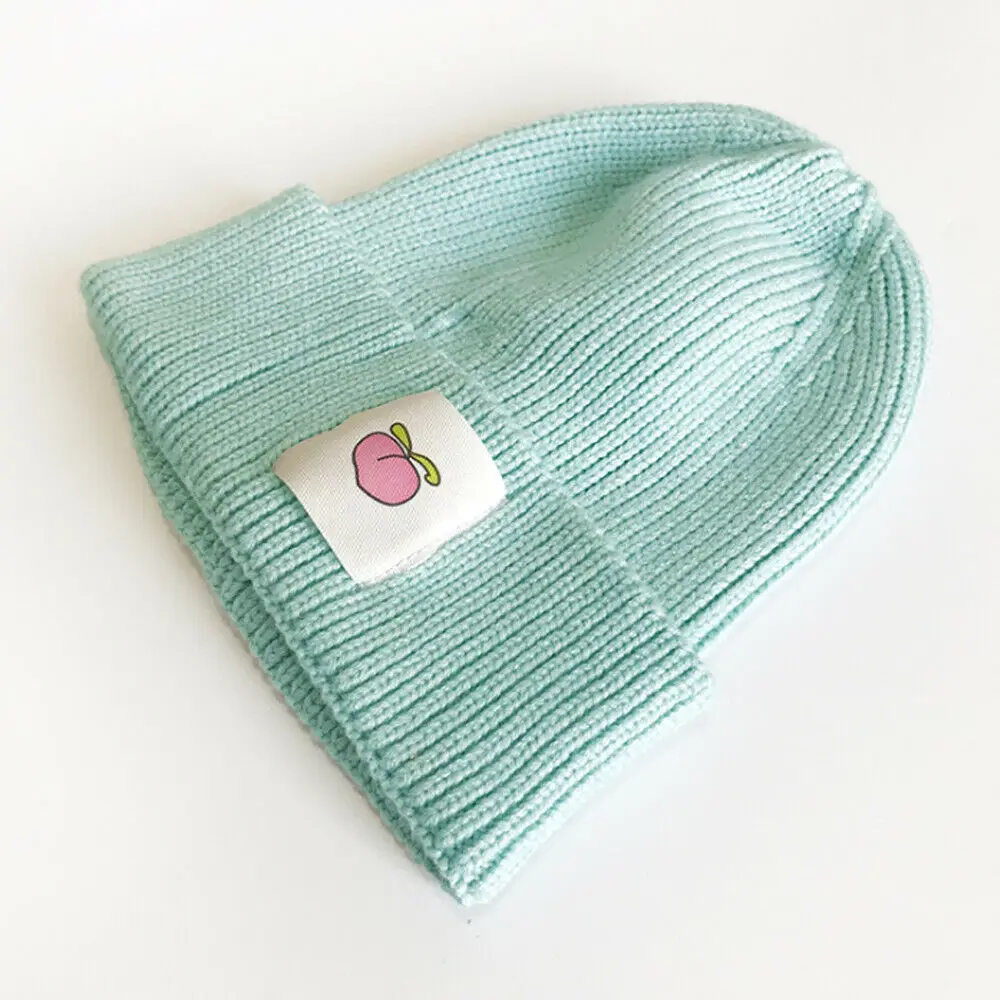 Light Blue Новое поступление, модная детская шапка для девочек, зимняя детская шапка для мальчиков, теплые вязаные шапки для девочек - Цвет: Light Blue