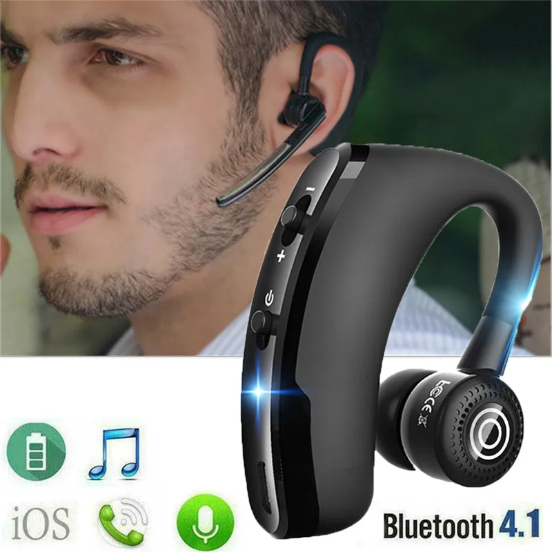 Беспроводная гарнитура V9 Bluetooth 4 1 Hands Free для Samsung и iPhone|Наушники гарнитуры| |