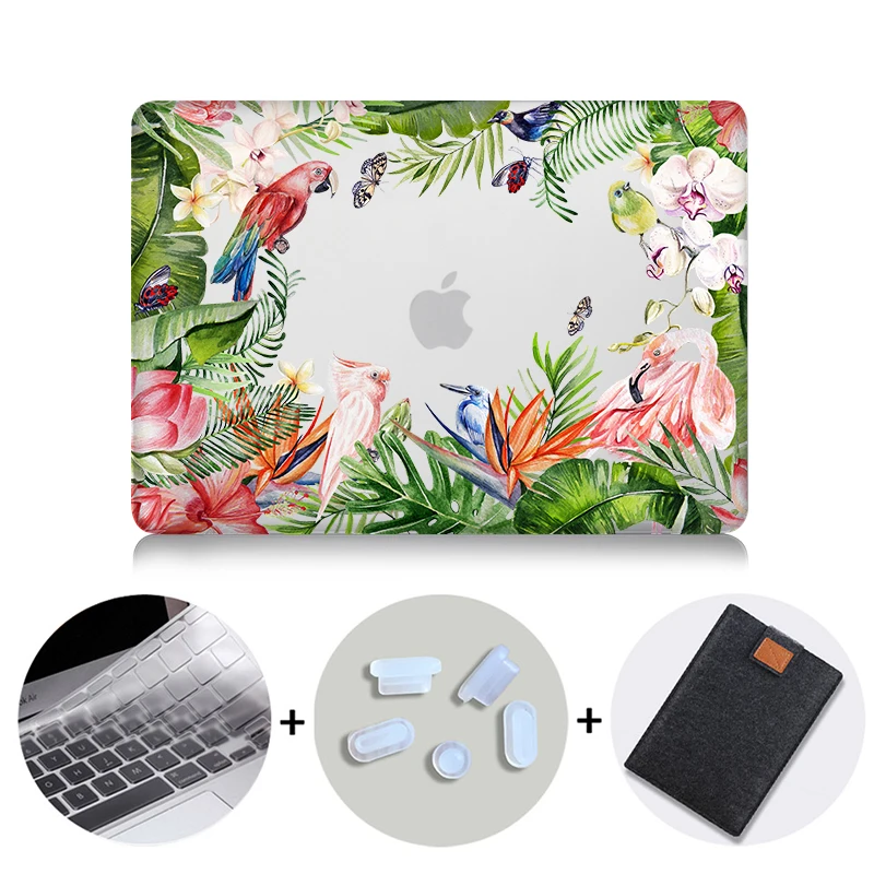 MB01 MTT чехол для ноутбука с цветочным узором и кристаллами для Macbook Air 11 13 Pro retina 13 15 дюймов с сенсорной панелью, Жесткий Чехол для ноутбука - Цвет: MB01