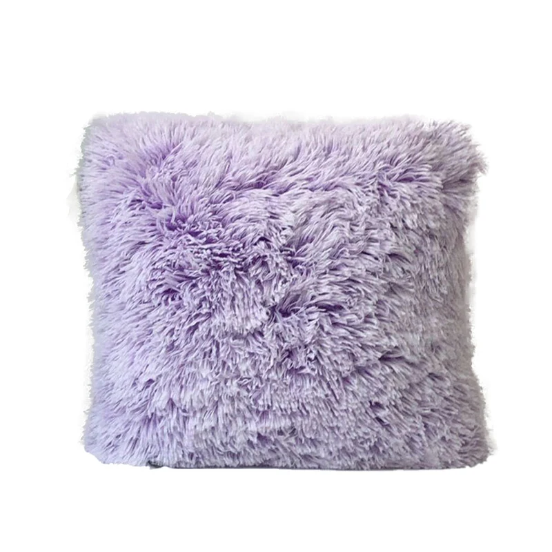 Плюшевые наволочки роскошные мягкие декоративные из искусственного меха для