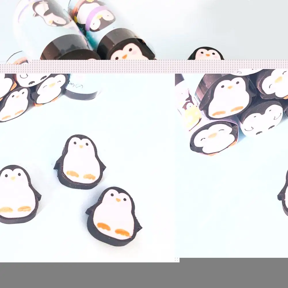 

10 шт., детские резиновые ластики в виде пингвина