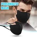 Универсальная маска с фильтром для дыхания, многоразовая уличная моющаяся и Пыленепроницаемая маска для лица, маски с карбоновыми фильтрами для взрослых, PM2.5, Черная
