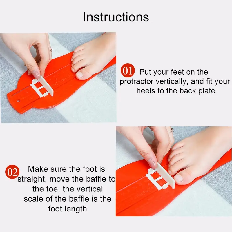 

Foot Measure Tool Gauge Adults Shoes Helper Size Measuring Ruler Tools Adults 18-47 Yards Baby Foot Ruler Toddler Baby Feets