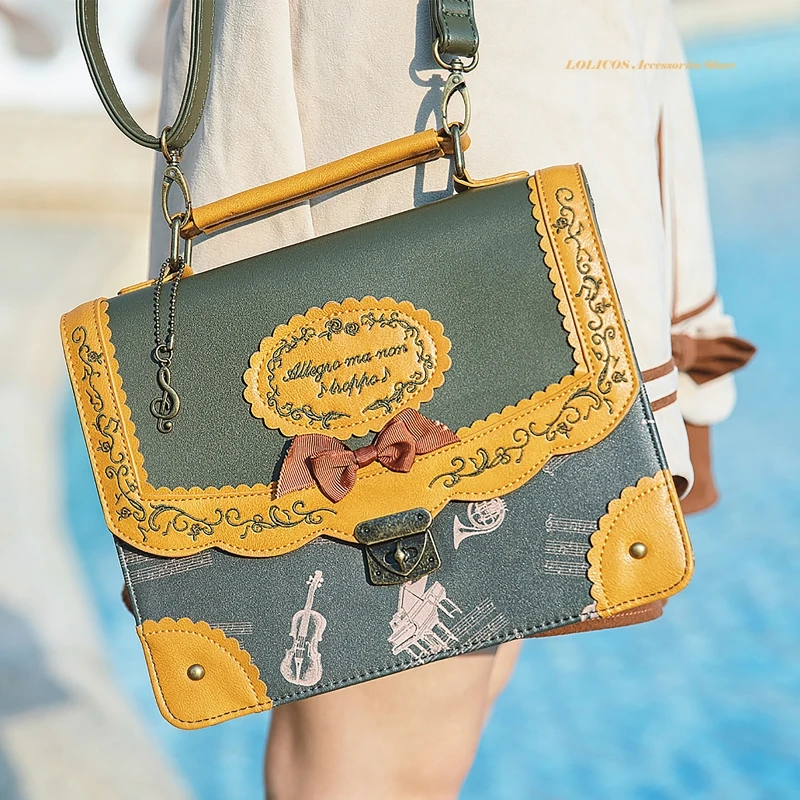 Винтажный квадратный женский портфель JK униформы в английском стиле сумка