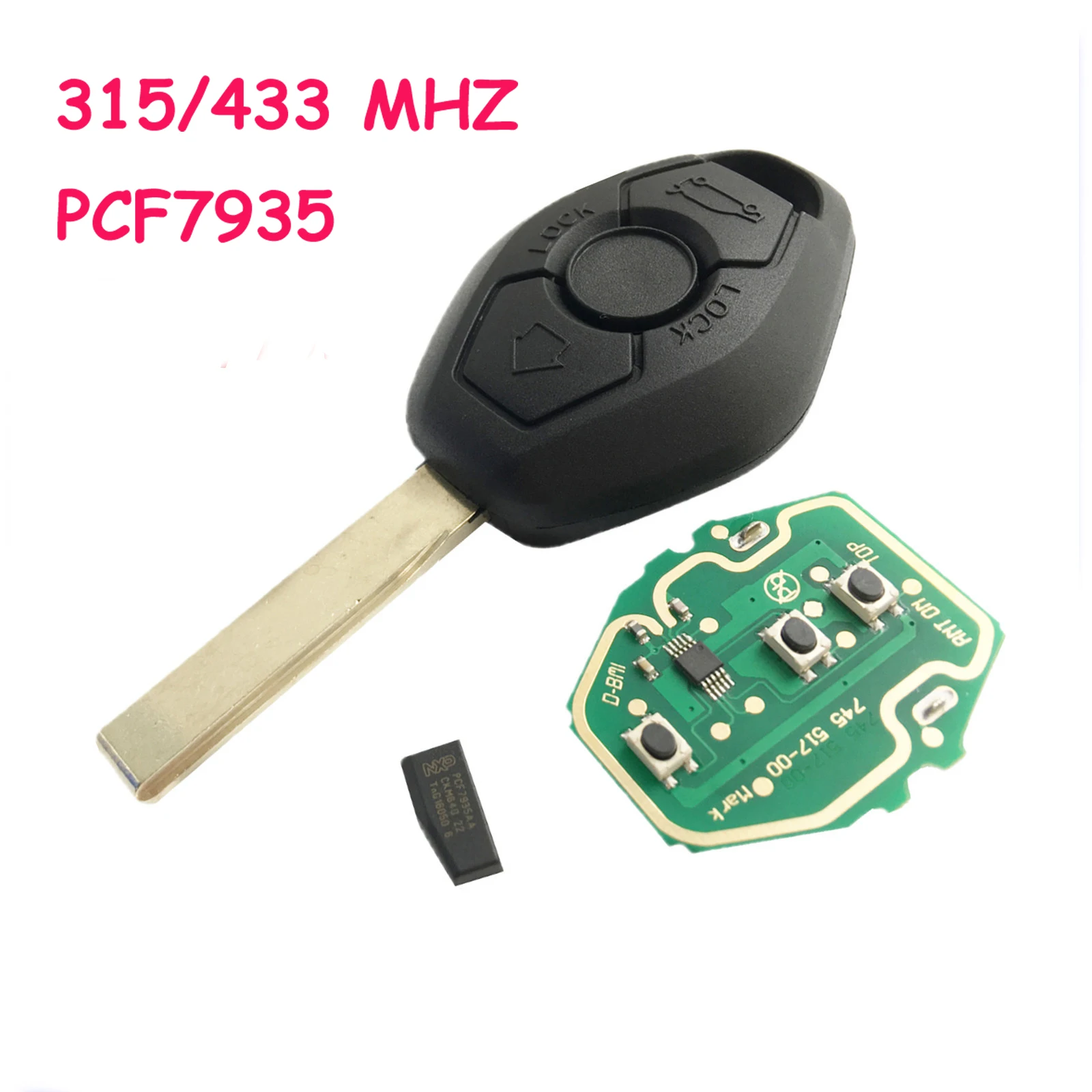 Автомобильный брелок 2 кнопки дистанционного управления Складной автомобильный