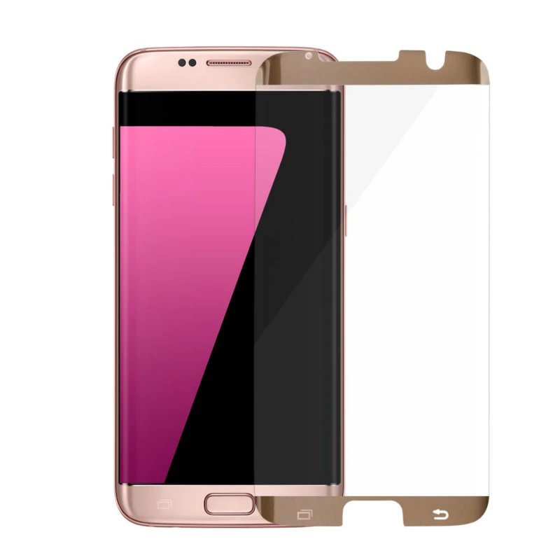 JGKK 3D Защитная пленка для экрана для samsung Galaxy S7 Edge чехол из закаленного стекла для samsung S7 Edge Galaxy S7 чехол из стекла - Цвет: Золотой