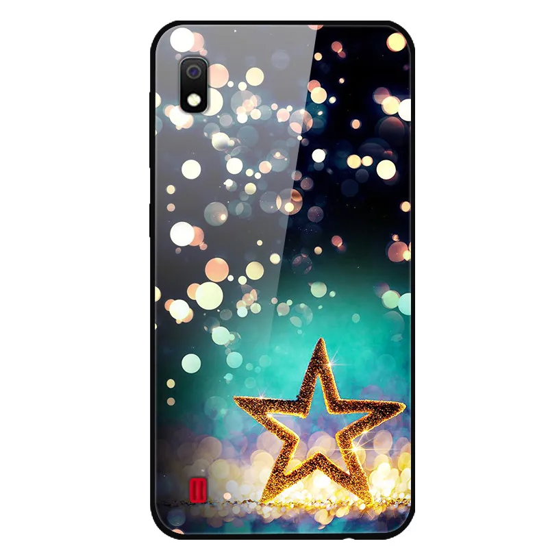 Для samsung A10 чехол закаленное стекло твердая задняя крышка для samsung Galaxy A10 A 10 A10S A 10S чехлы для телефонов силикон бампер Coque