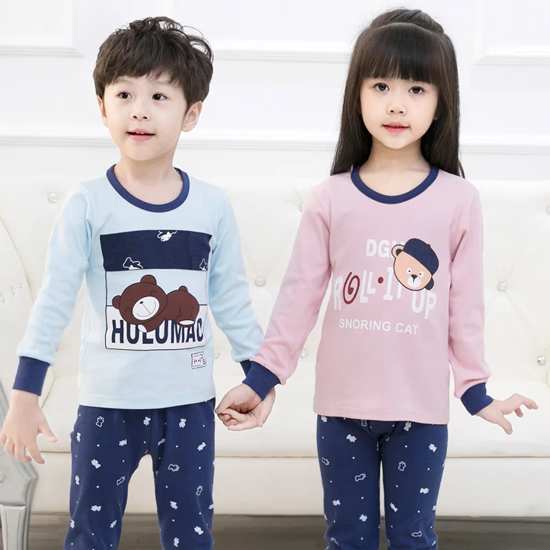 Детская одежда пижамный комплект для больших мальчиков и девочек пижама в виде