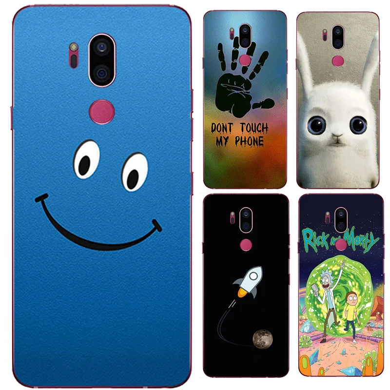 Роскошный чехол накладка для LG G7 G 7 ThinQ G710 Мягкий Силиконовый Модный мультяшный с