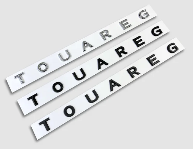 

Middle trunk Letters Emblem for TOUAREG Emblem Car Styling Trunk Logo Sticker