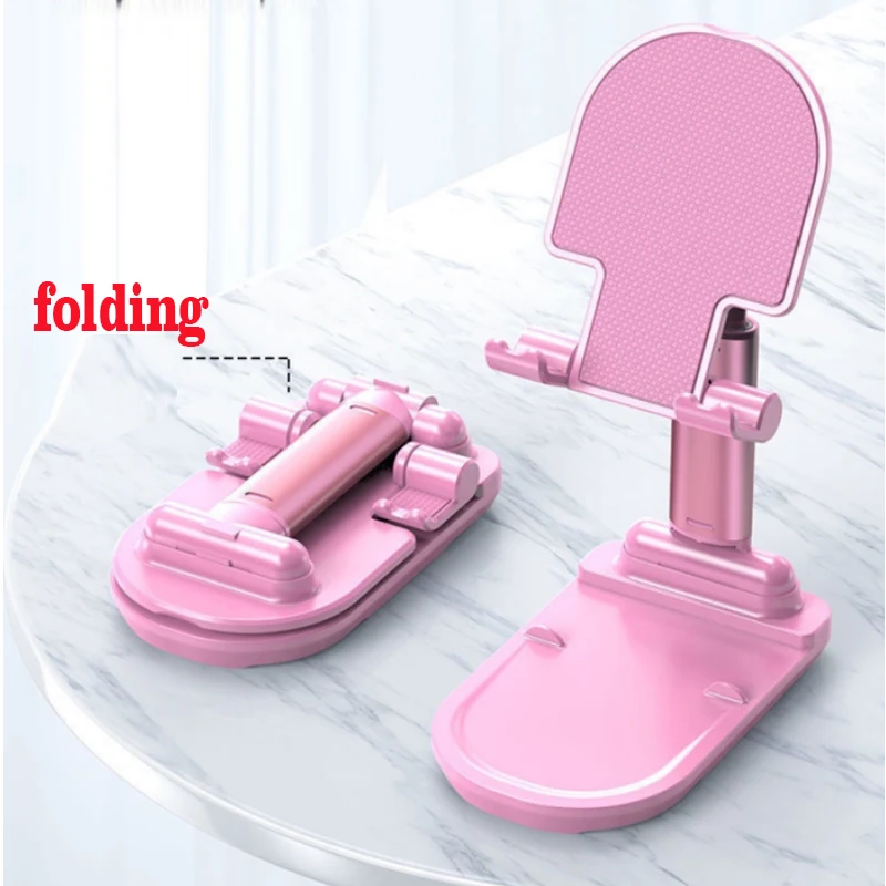 desk cell phone stand fully foldable angle height adjustable desktop phone holder cradle dock for iphone se 12 ipad mini free global shipping