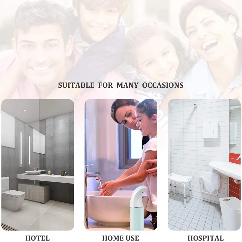 

Automatic Contactless Soap Dispenser,Battery Auto Induction Infrared Motion Sensor Foaming Hand Sanitizers Machine