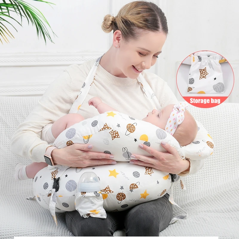 

Подушка для кормления младенцев, хлопковая подушка для грудного вскармливания, U-образная подушка для кормления младенцев, подушка для пояс...