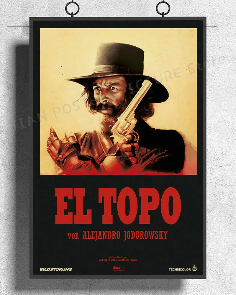 Фото NJ582 EL TOPO фильм редкая европейская версия Алехандро Джодоровский стикер на стену шелковый постер искусство украшение дома №2