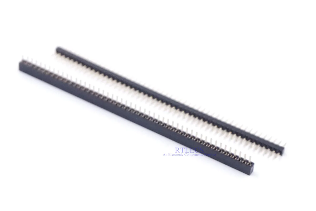 5 pcs 1.0 mm Pitch 1x50 P 50 Position PCB Header Pin Male Female Single Row Through Holes Straight Strip | Строительство и ремонт