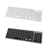 wireless bluetooth keyboard rechargeable ultra thin keyboard with number pad for laptop pc windows ios