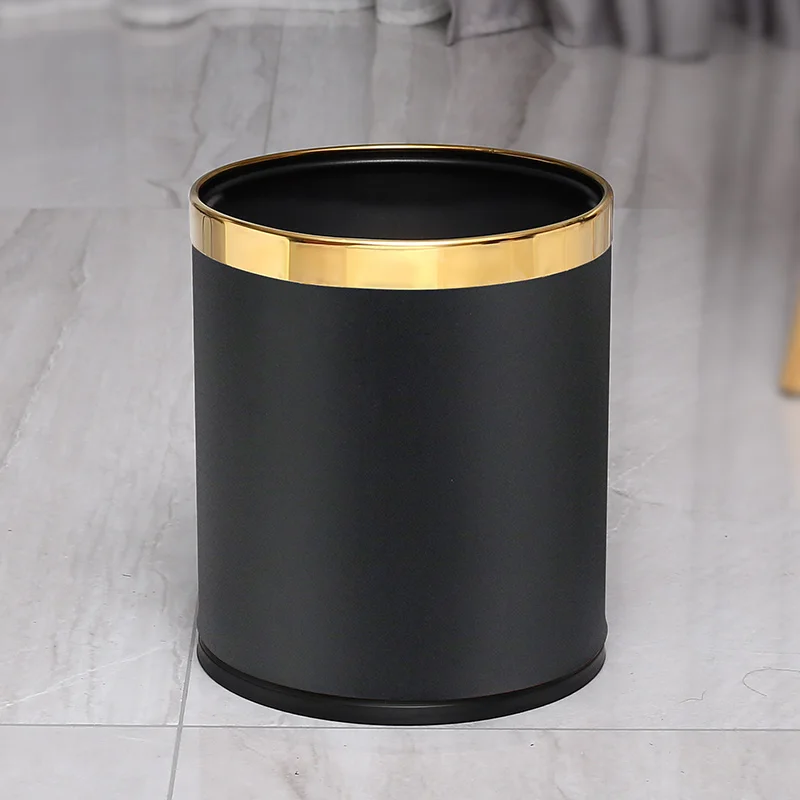 

Car Cute Trash Can Desk Toilet Recycling Waste Bin Outdoor Waste Basket Waste Bin Gold Room Prullenbak Badkamer Household Eg50lj