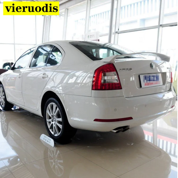 

Спойлер для Skoda Octavia 2006-2017, спортивный спойлер из АБС-пластика для заднего крыла автомобиля, задний спойлер грунтового цвета для багажника 2016...