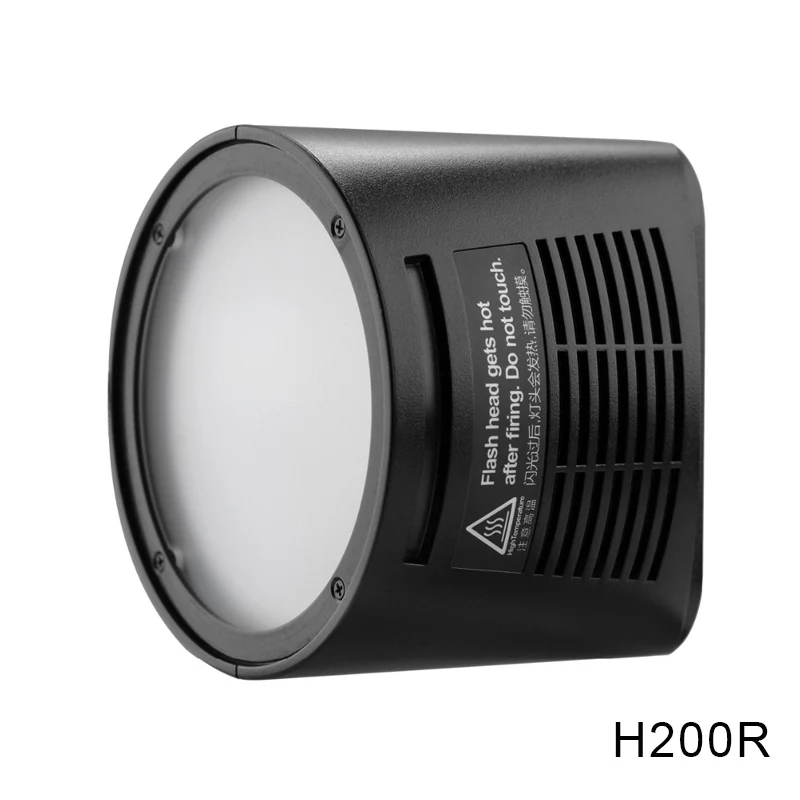H200R Godox AD200 V1 PRO Glash аксессуар WITSTRO H200R круглая головка вспышки и EC-200 Удлиняющая головка AK-R1 отражатель цветовой температуры - Цвет: H200R