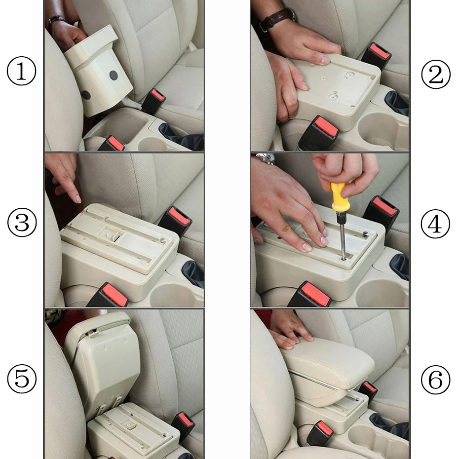 For Nissan VERSA Sedan Latio Sunny 12-18 Arm Rest Renault Scala Center Console Storage Box 13 14 15 2016 2017 Dual Layer Armrest |