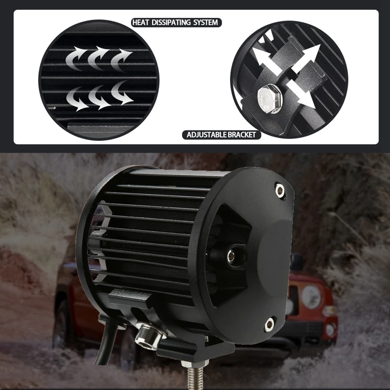 Led Pods 4 дюйма 216 Вт четырехрядный внедорожный комбинированный светодиодный