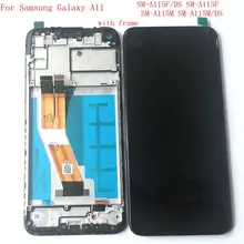 For Samsung Galaxy A11 A115F LCD touch glass Full for repair phone display frame  A115F A115F/DS SM-A115F/DS SM-A115M