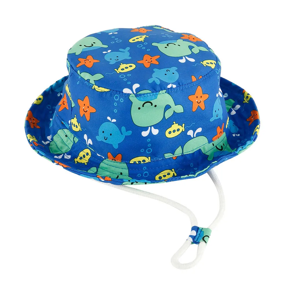 

Fashion Children Summer Foldable Bucket Hat Outdoor Sunscreen Cotton Beach UV Protection Round Top Sunscreen Fisherman Cap