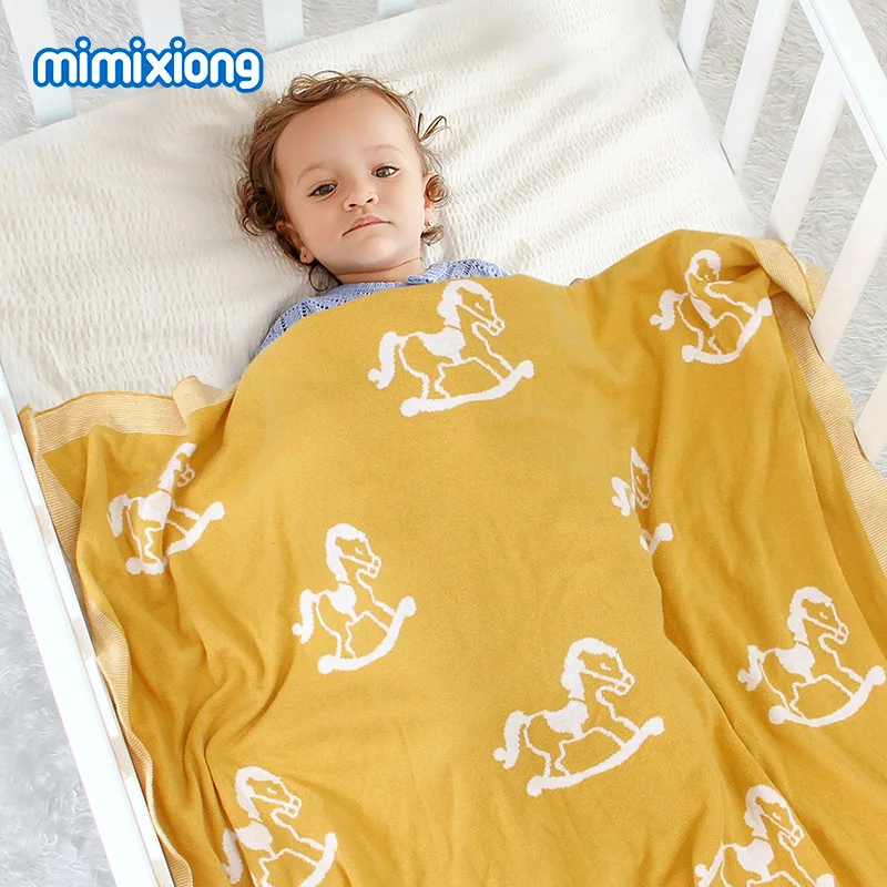 

Baby Knitted Cartoon Fleece Blanket Swaddle New Born Kid Boy Girl Pram Cotton Winter Warm Sleeping Bags Fashion Baby Cover Quilt