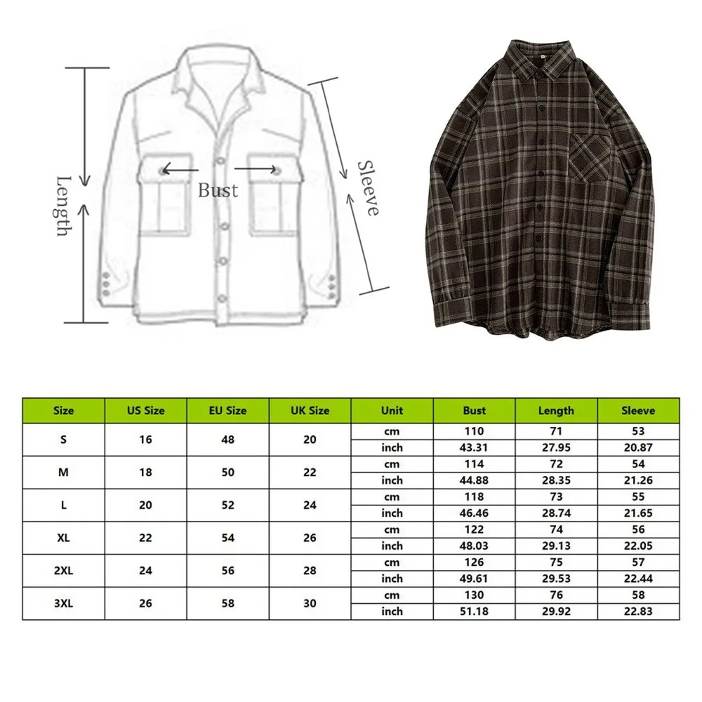 

Women Plaid Shirt Plus Size Blouse Oversized Korea Original Long Sleeve Tops Female Vintage Femme Blusas Casual Outwear 2021