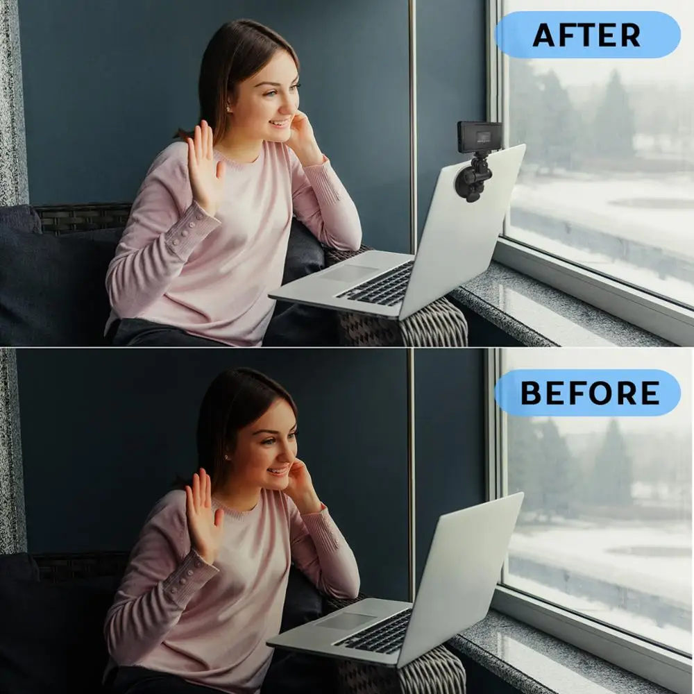 Мини-светодиодсветильник лампа для видеосъемки встроенный аккумулятор 6500K