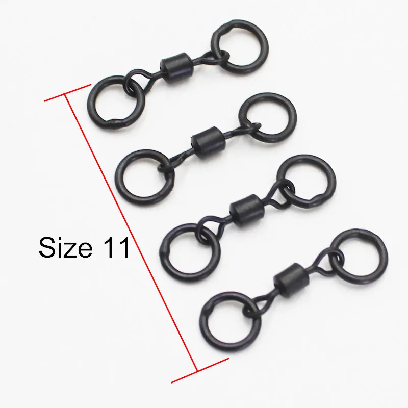 20 шт. аксессуары для ловли карпа из высокоуглеродистой стали двойные поворотные