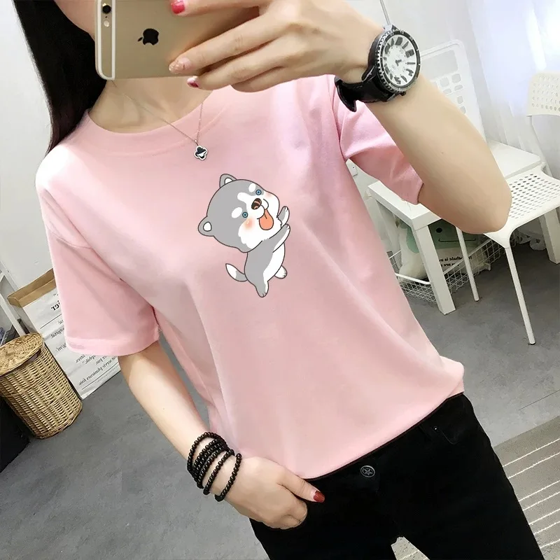 

Tops T Shirt Women Short Sleeve Tshirt Women T Shirt gold Cotton Tee Shirt Femme