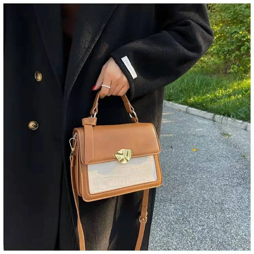 

Сумка-мессенджер женская с текстурой, модный саквояж на плечо, простая повседневная Сумочка, роскошный мессенджер большой вместимости, l