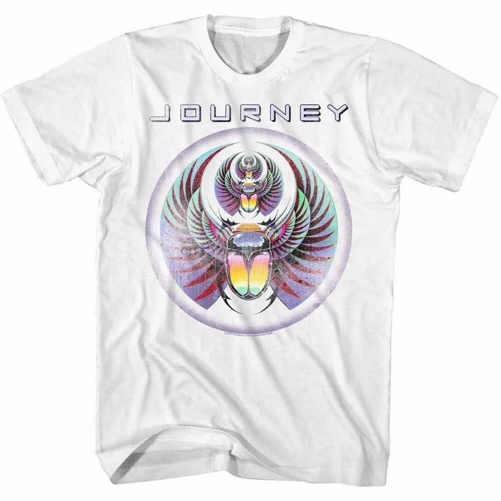Мужская Винтажная Футболка Journey Scarab с изображением альбома рок-группы Tour Merch -