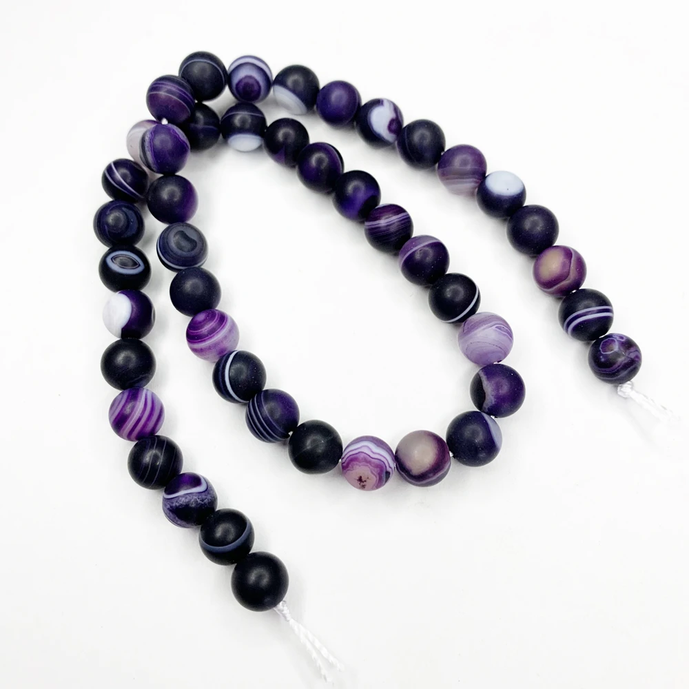 Оптовая продажа круглые бусины из натурального камня матового агата для