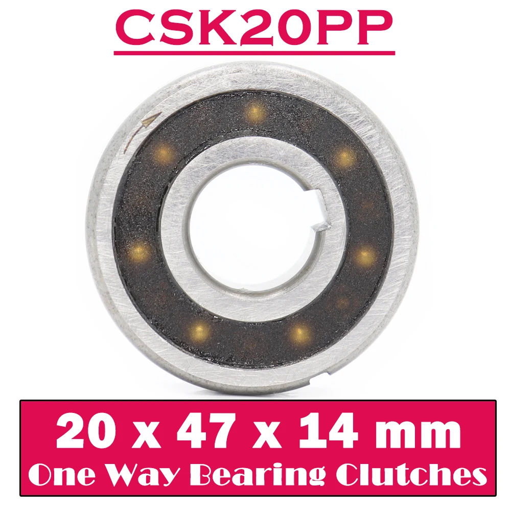 CSK20PP односторонняя муфта подшипника 20*47*14 мм (1 шт.) с Keyway CSK6204PP подшипники