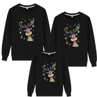 2021 family matching mom kid men women baby kids christmas sweater sweatshirt pullover tops jumper blouse deer xmas clothes new