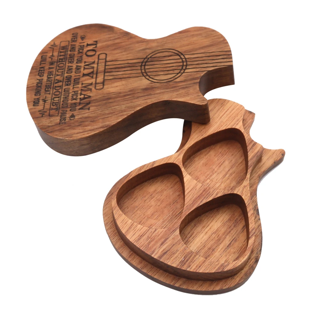 3 шт. деревянная гитара палочки акустическая бас-гитара медиатор Plectrum музыкальный инструмент гитара Запчасти и аксессуары с коробкой