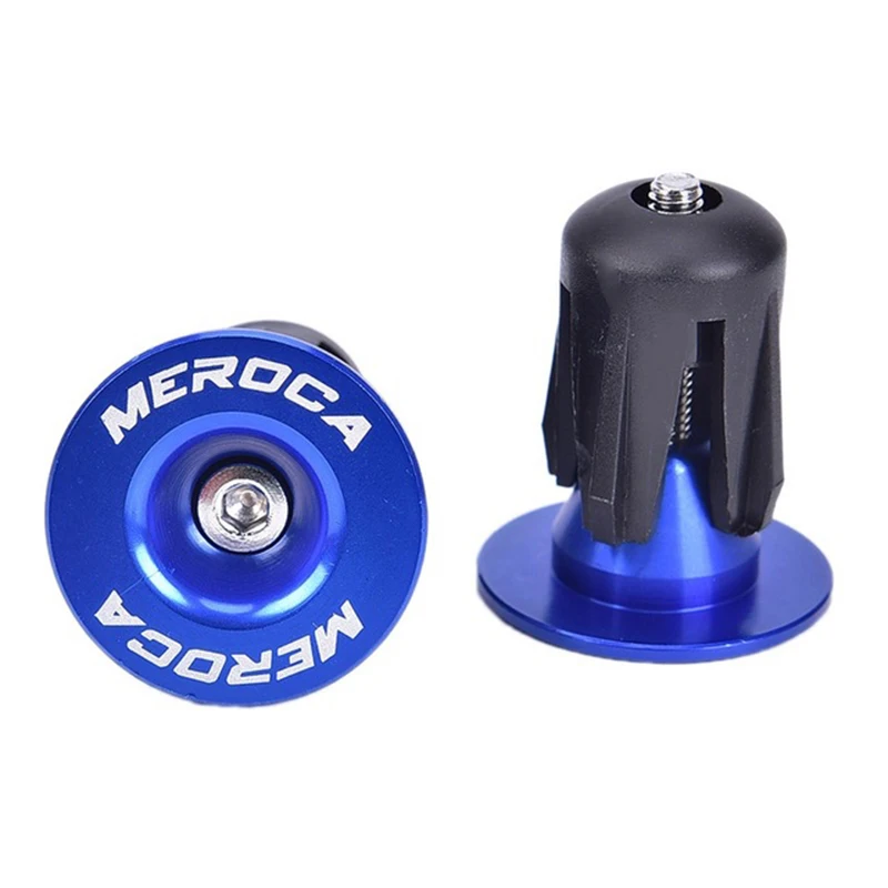 

1 Pair Bike Lightweight Bar End Plugs Set Aluminum Road Bicycle Grip Anti-slip Firm Handlebar Caps Accessory Bike Bar End Plugs