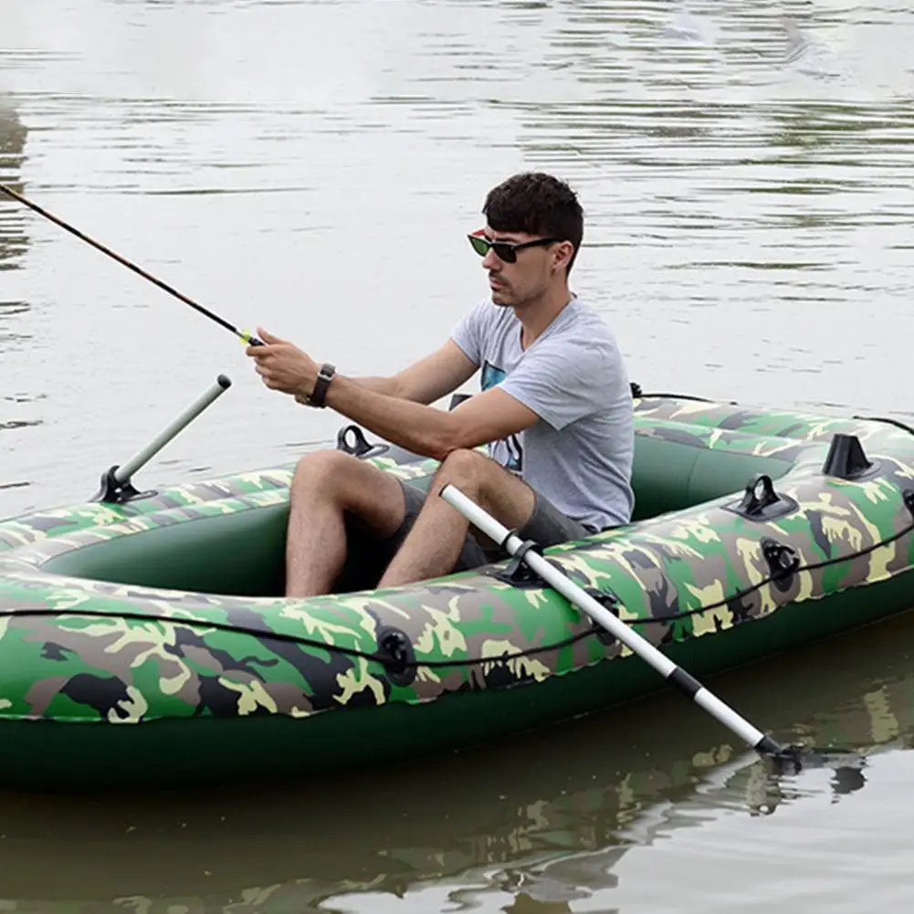 2/3 People Thickening Inflatable Fishing Boat Canoe with Rafting Aceessories Air Pump Mooring Rope 2 Paddles Kayak Surfing | Спорт и