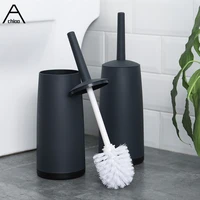 black toilet brush set modern bathroom cleaning brush floor stand corner clean tool with holder bathroom wc accessories
